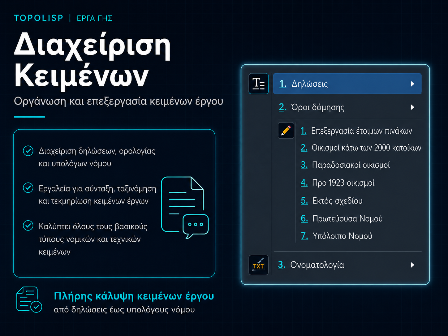 Διαχείριση κειμένων